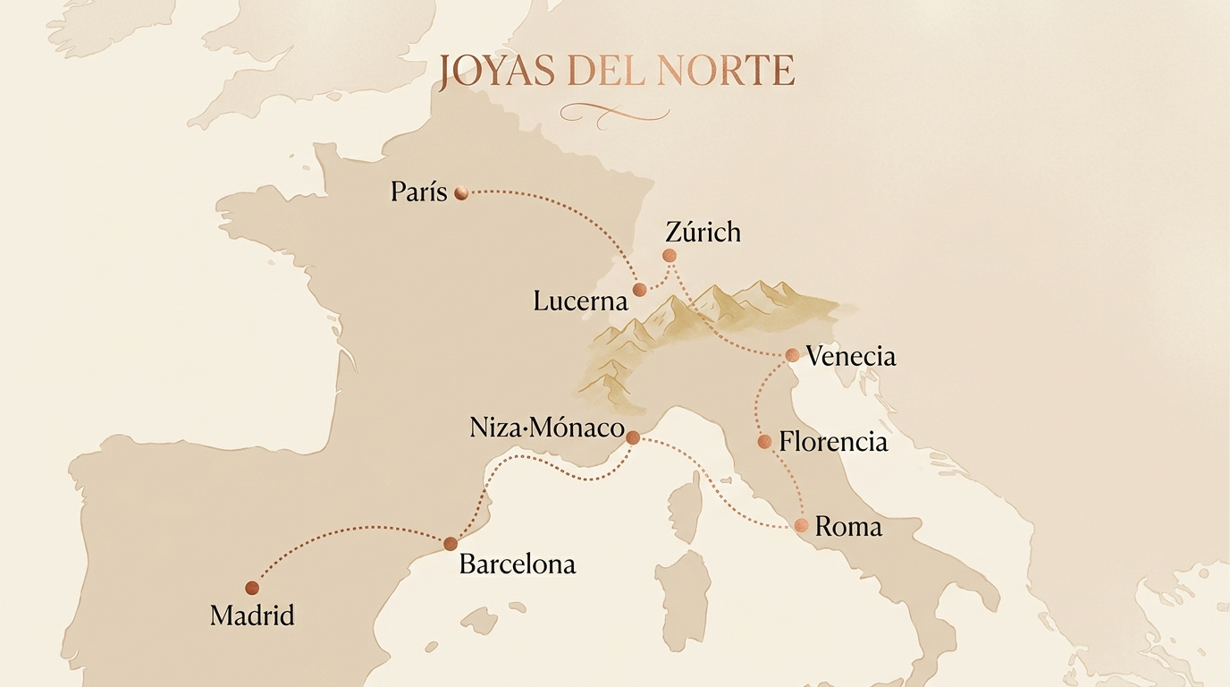 Mapa de la ruta — Joyas del Norte